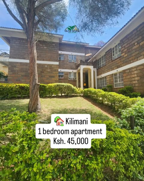 1 bedroom apartment to let in Kilimani