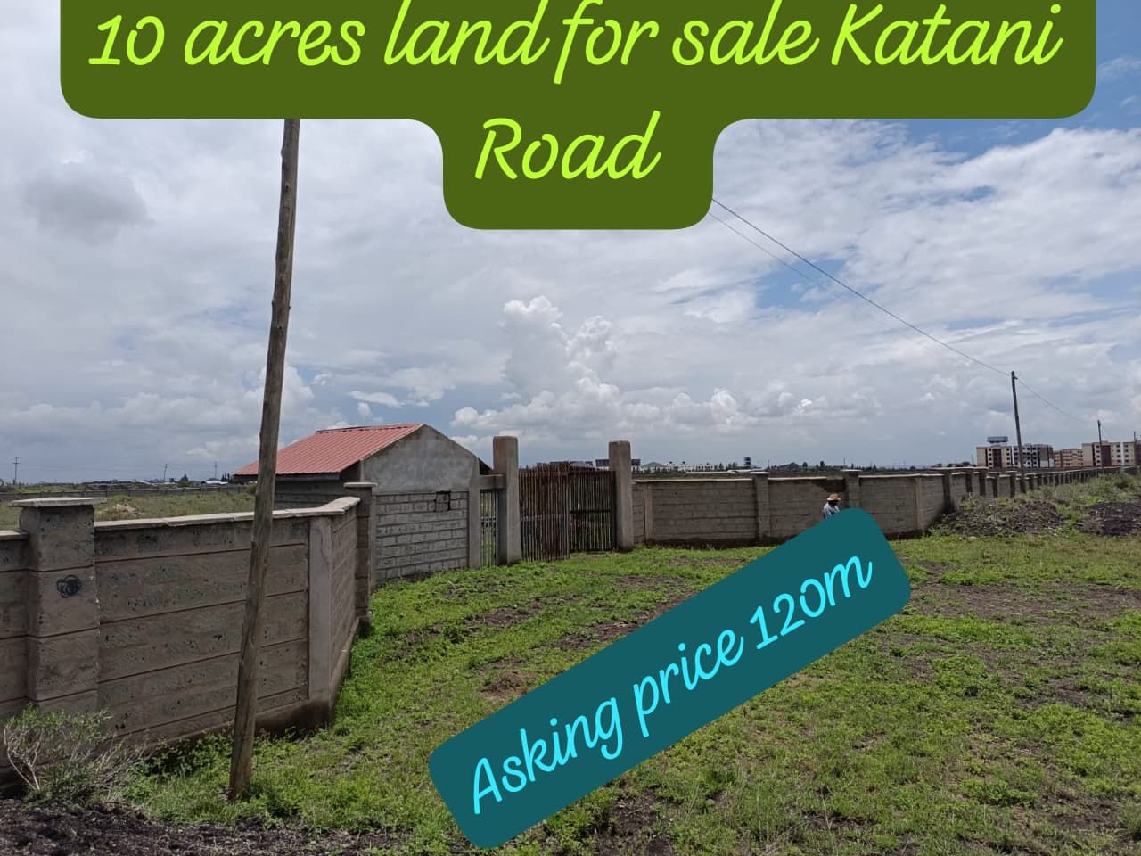 10 acre land for sale in Katani Image