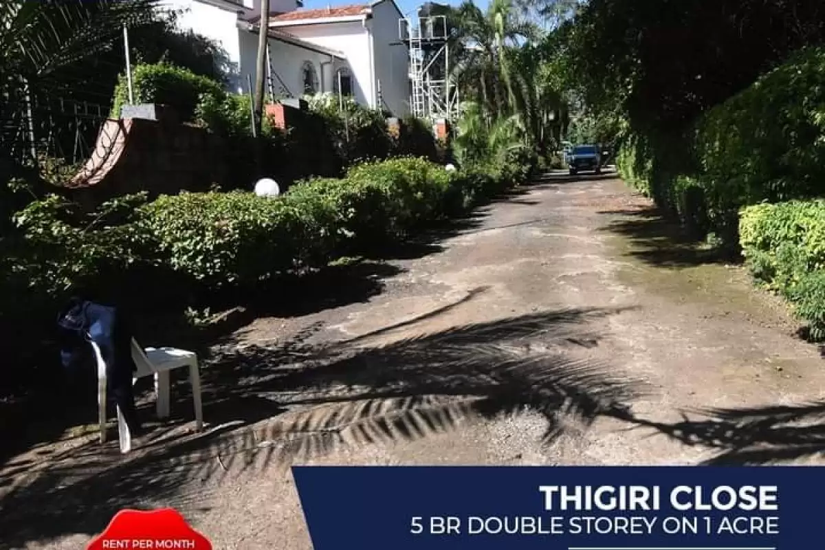 5 bedroom house for rent in Muthaiga Image