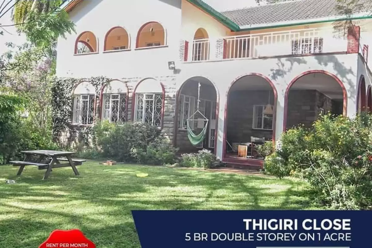 5 bedroom house for rent in Muthaiga Image