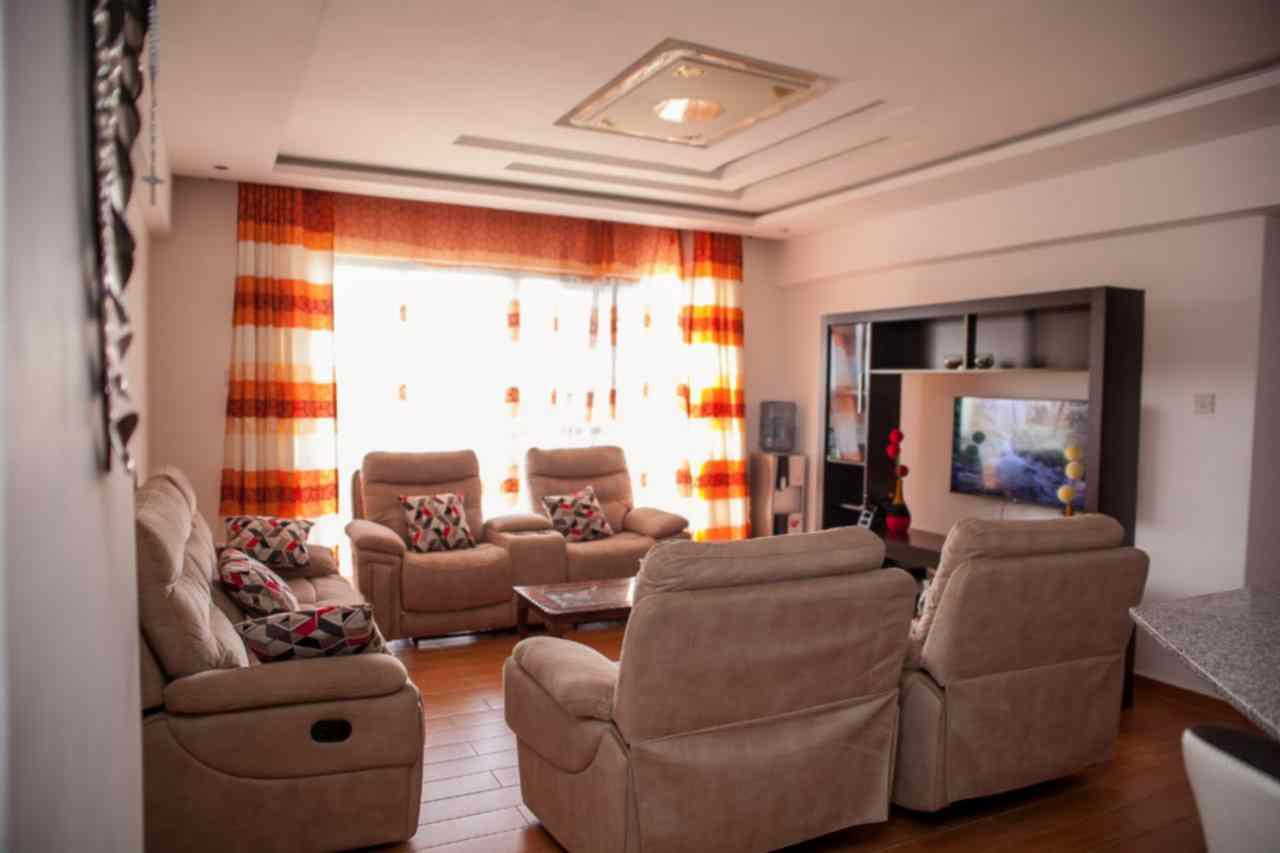 furnished and a 3 bedroom apartment for rent in Kilimani