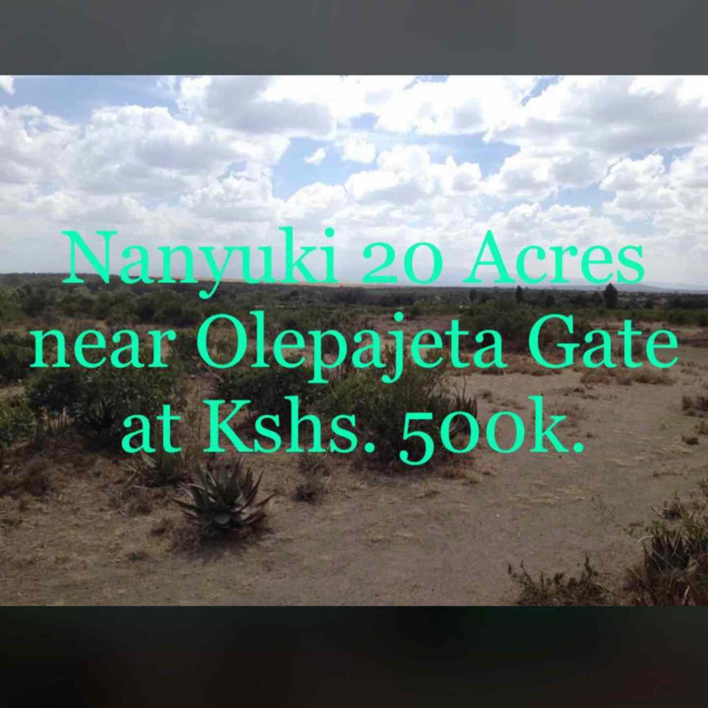 Prime plots for sale in Nanyuki area