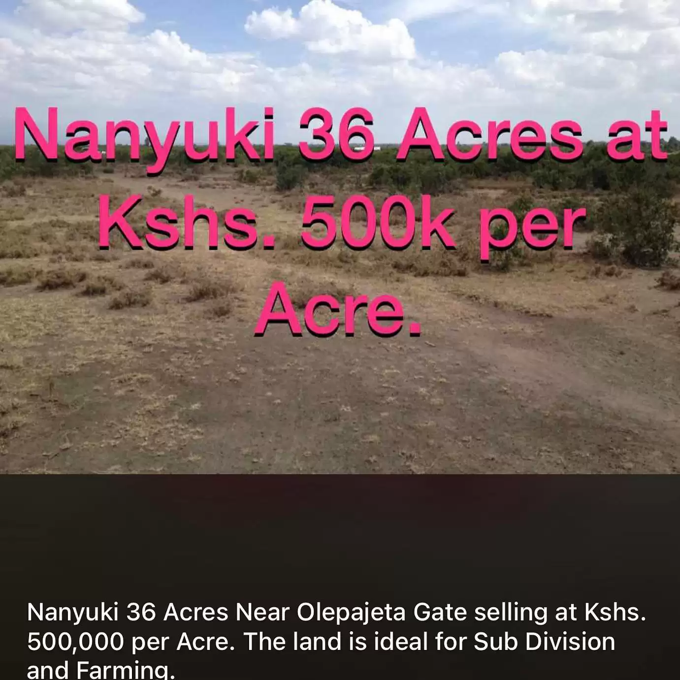 Prime plots for sale in Nanyuki Image