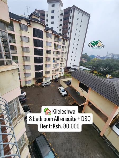 3 bedroom All ensuite + DSQ apartment for rent in Kileleshwa