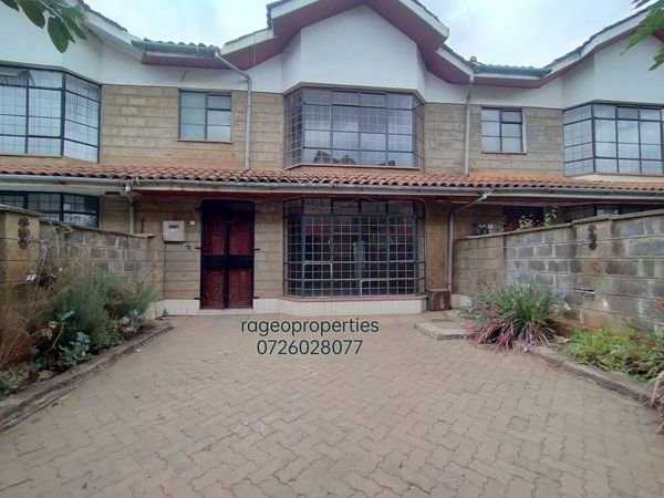  4 bedroom maisonette plus to let in Langata.