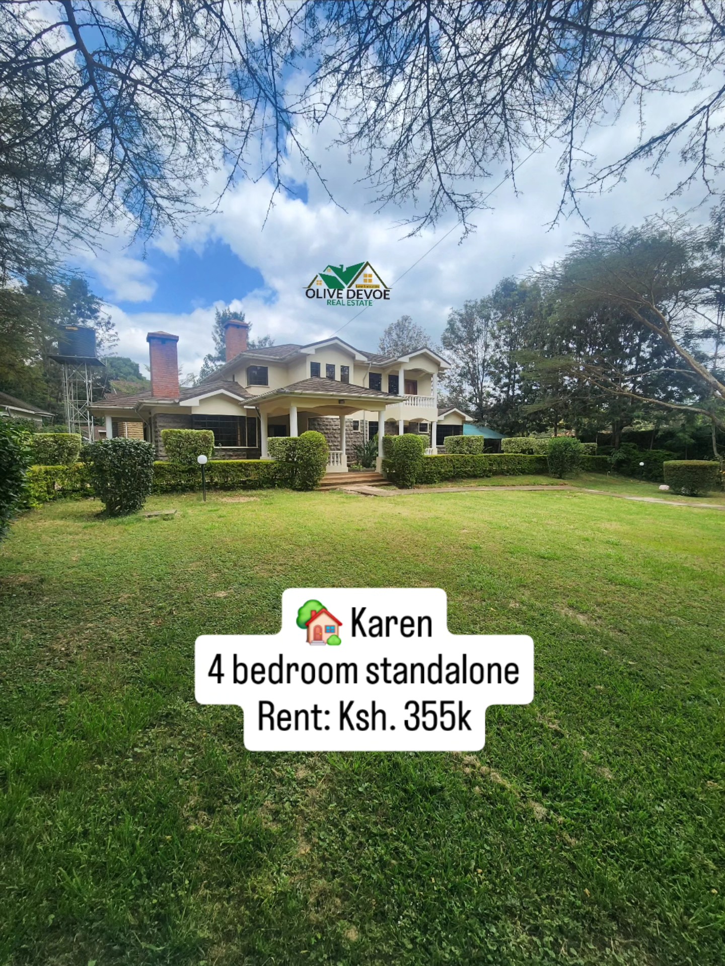 4 bedroom standalone maisonette for rent in Karen