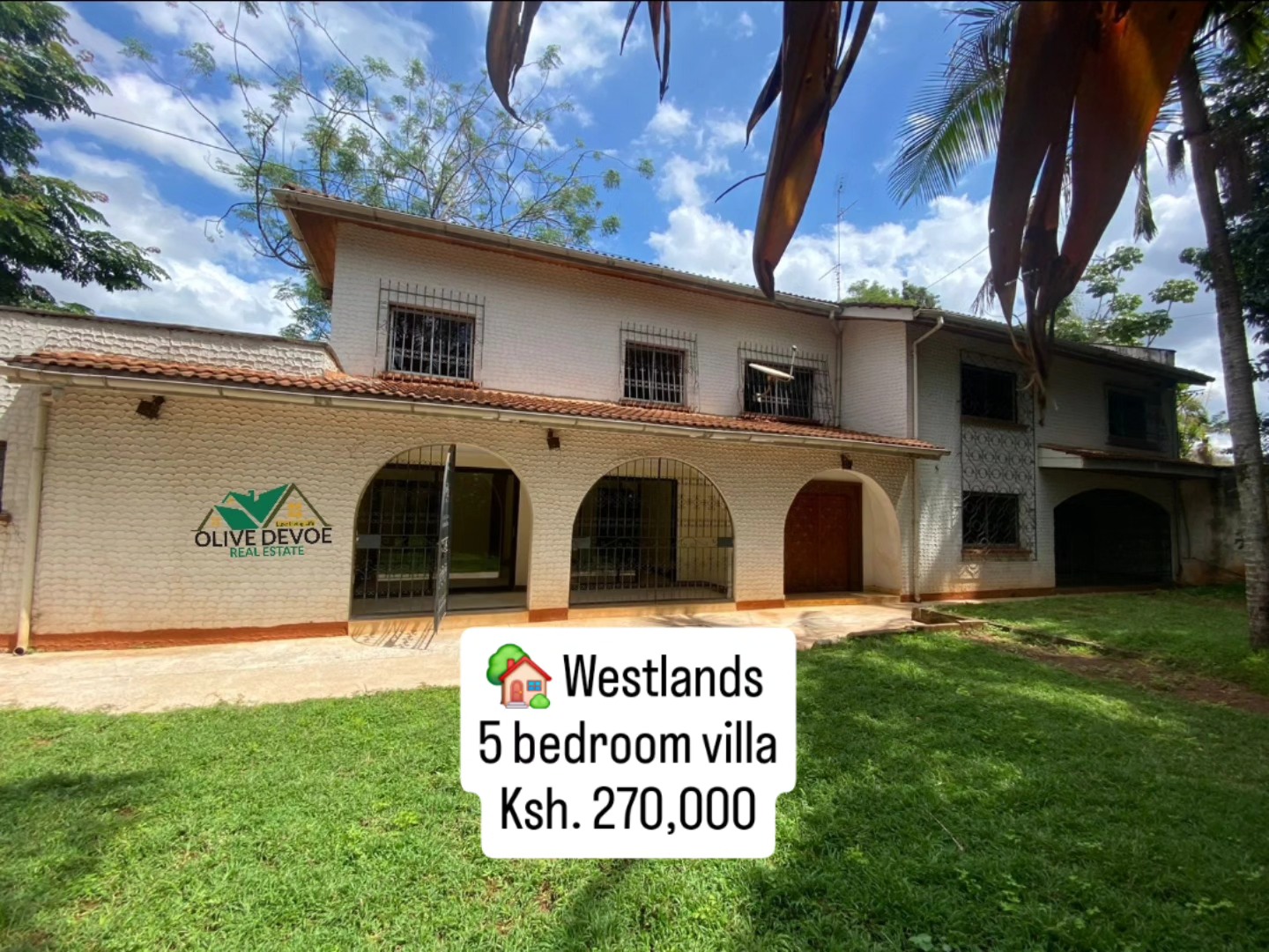5 bedroom villa for rent in Westlands