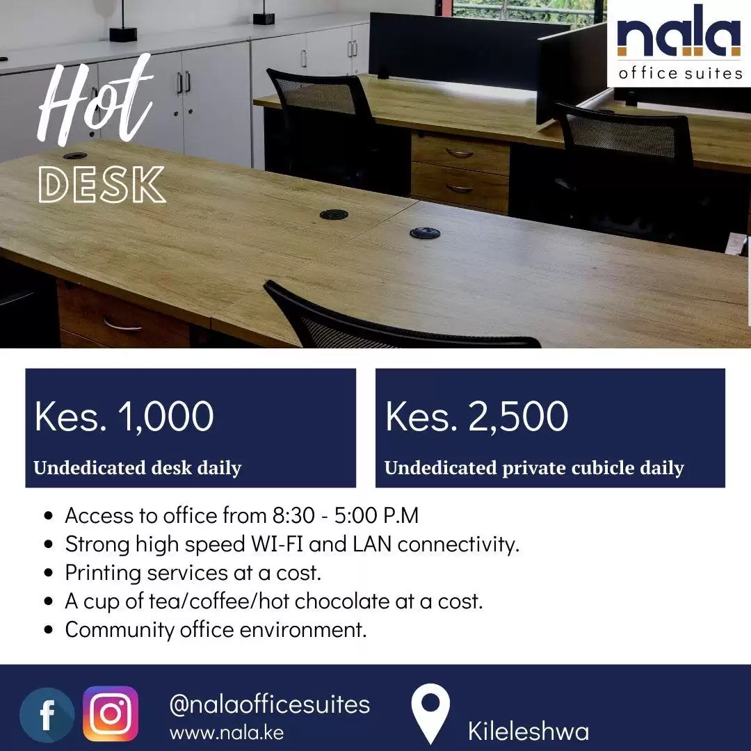 Furnished offices to let in Kileleshwa Image