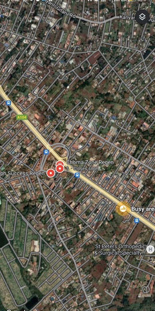 A half an acre commercial land for sale Waiyaki Way.