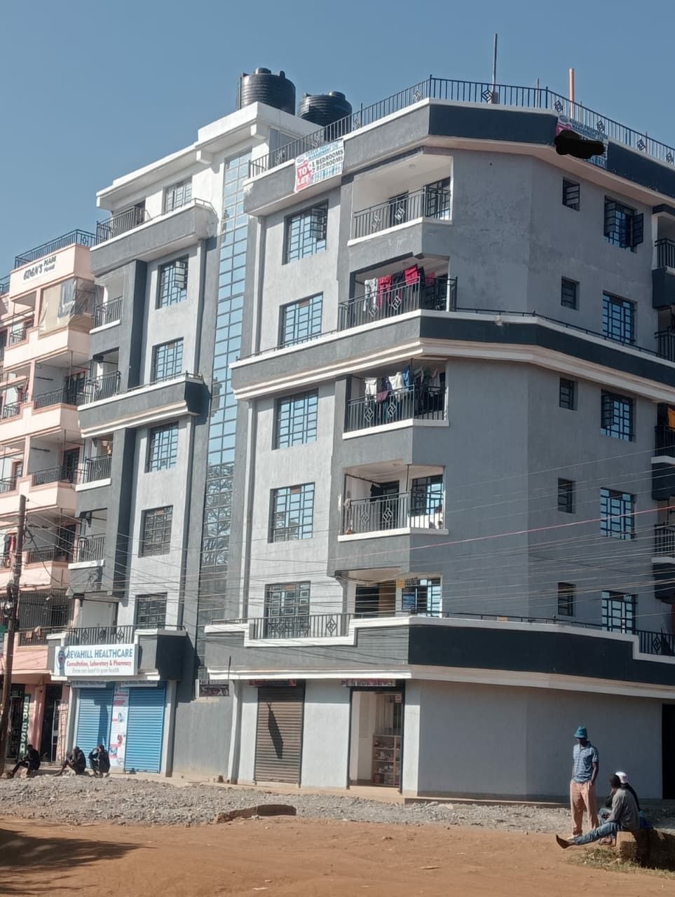 A NEWLY BUILT BLOCK OF APARTMENT FOR SALE IN RUIRU, ALONG KIMBO MATANGI ROAD