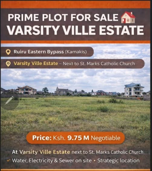 ⅛ acre on sale in Ruiru, Eastern Bypass. Image