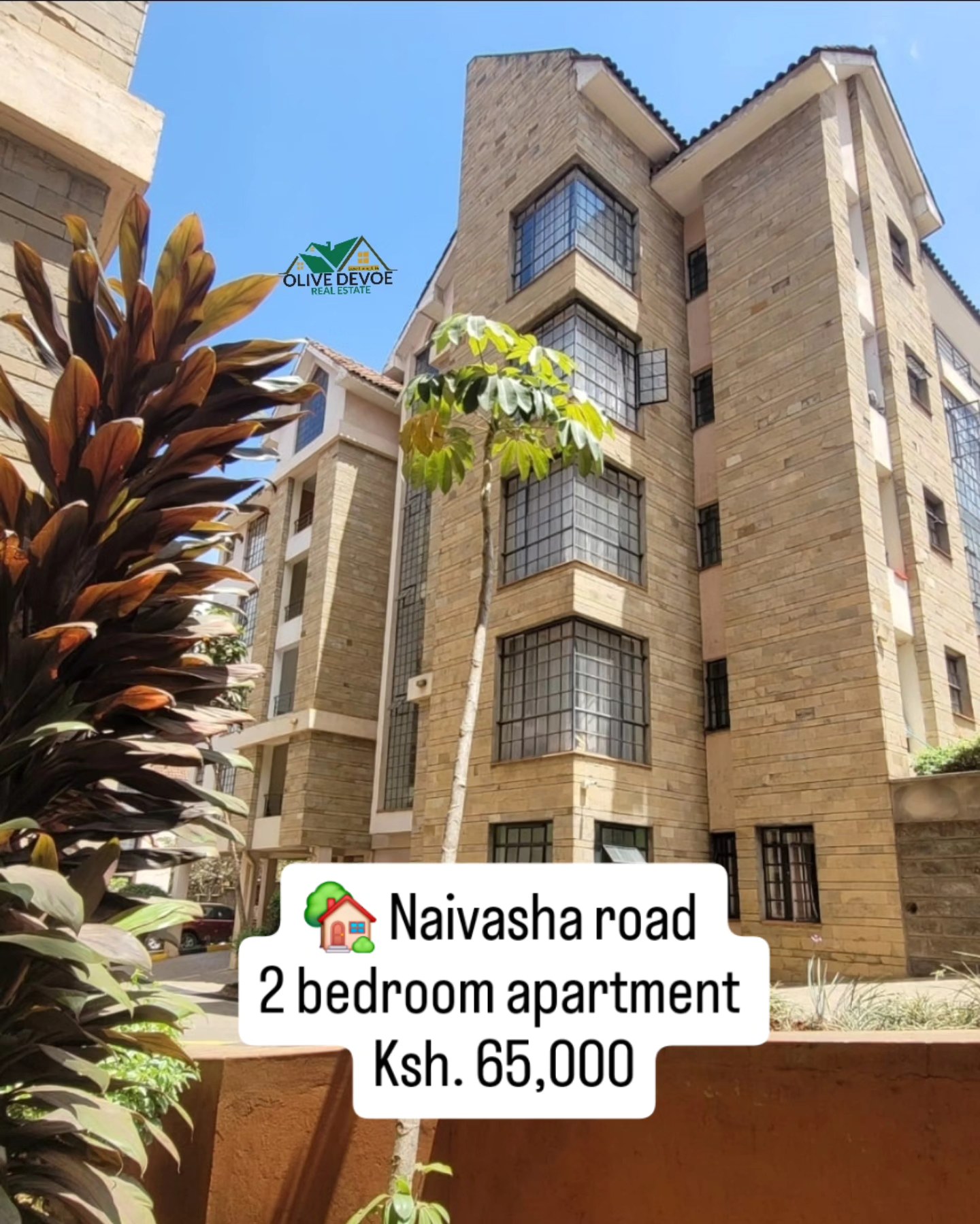 Charming 2 bedroom apartment for rent on Naivasha Road