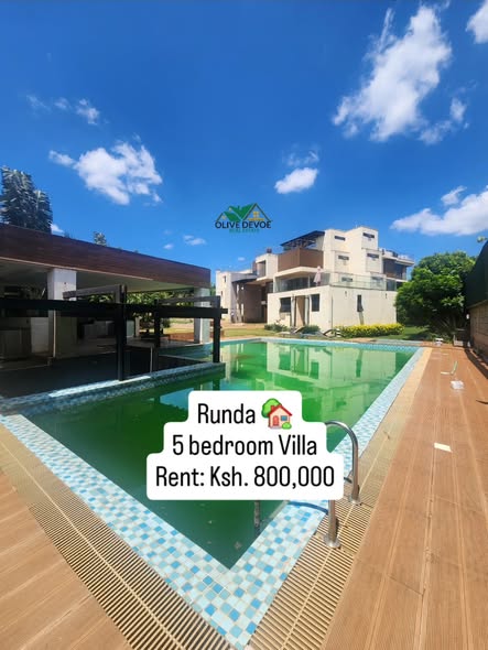 Exquisite and modern 5 bedroom villa to let in Runda