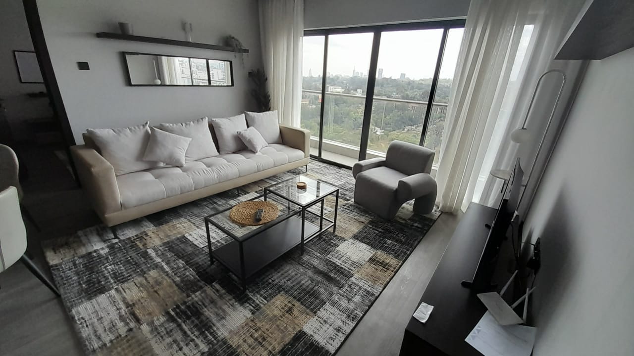 Fully Furnished 2 bedroom modern and bright apartment to let in westtlands