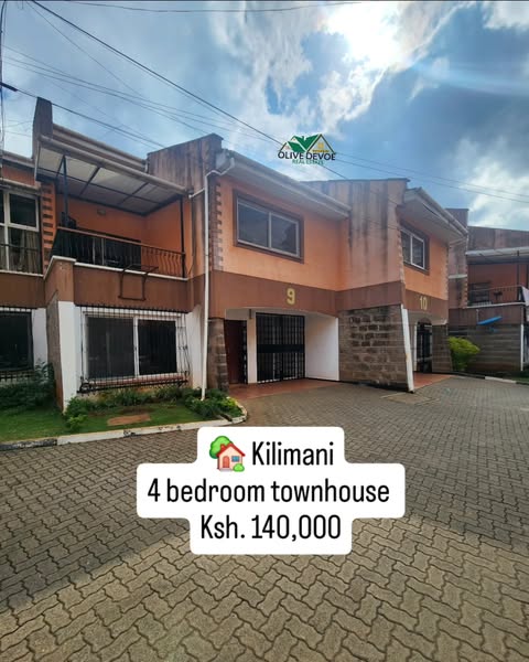 Homely 4 bedroom + DSQ Townhouse for rent in Kilimani
