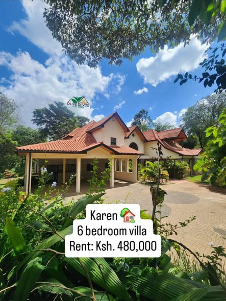 Homely 6 bedroom villa to let in Karen