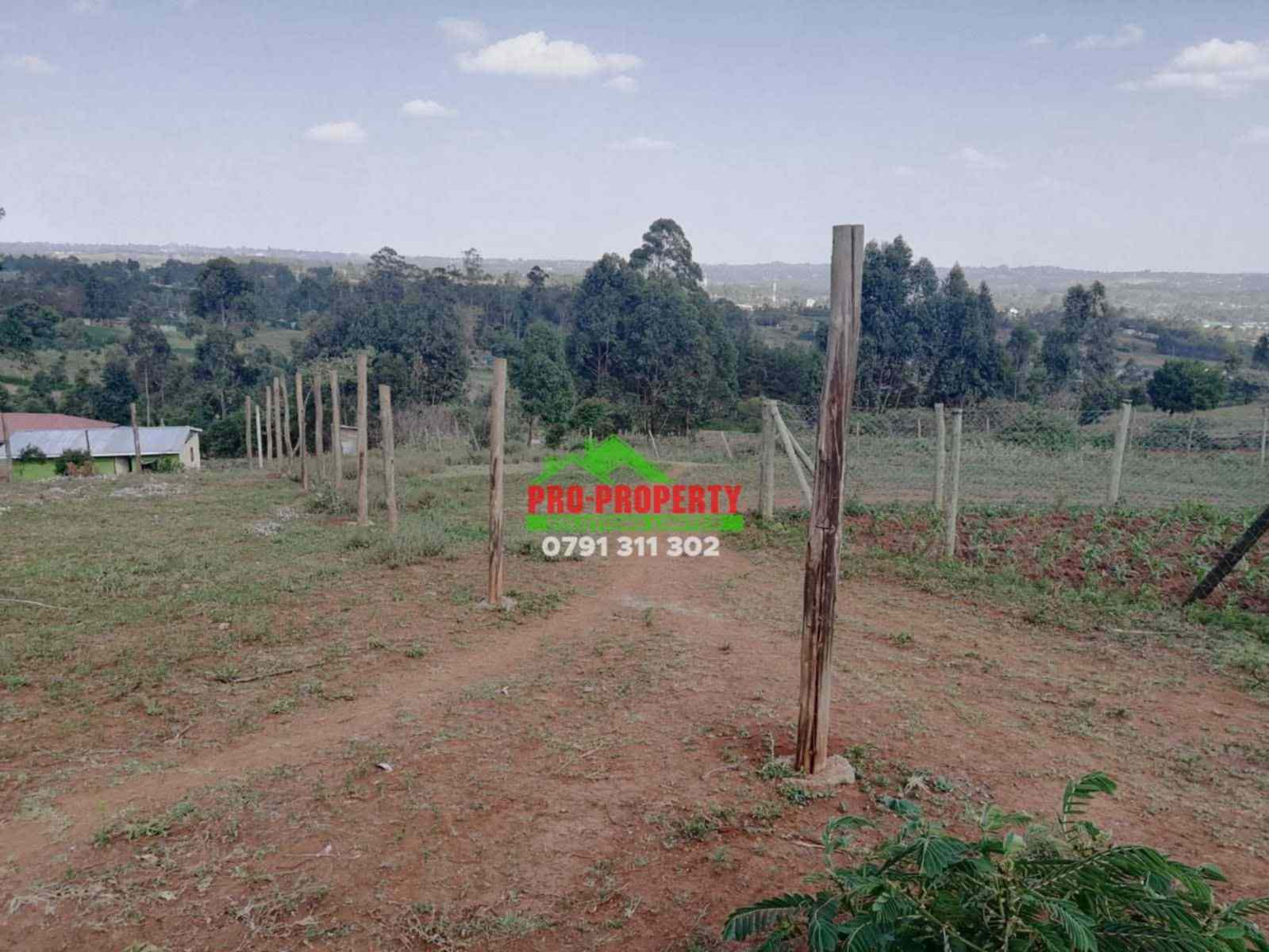 100 by 100 plot for sale in Kikuyu Kamangu