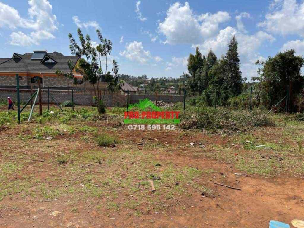 50 by 100 plot for sale in Kikuyu Gikambura