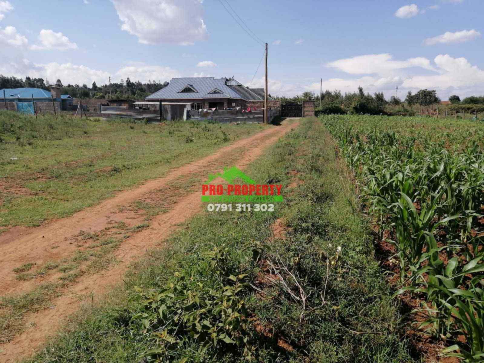 50 by 100 plot for sale in Kikuyu Lusigetti