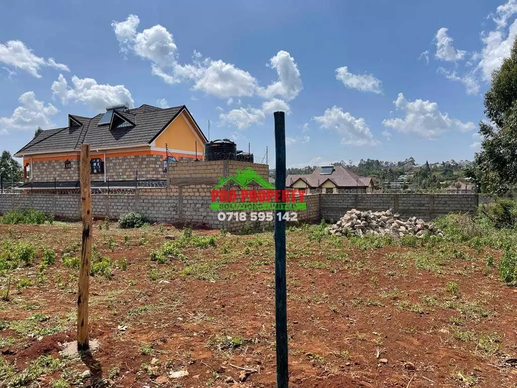 50 by 100 plot for sale in Kikuyu Gikambura Image