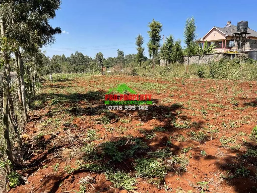 70 by 100 plots for sale in Kikuyu Gikambura Image