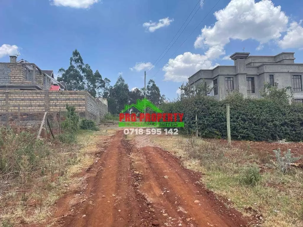 70 by 100 plots for sale in Kikuyu Gikambura Image