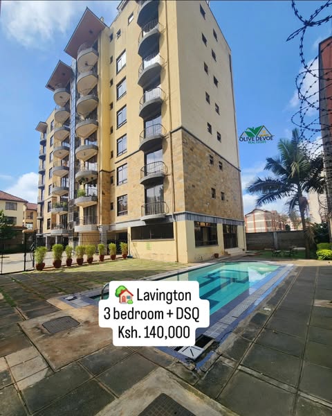 Modern 3 bedroom All ensuite + dsq apartment to let in Lavington