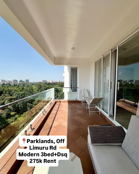 Modern 3 Bedroom Apartment Plus DSQ For Rent or Sale in Parklands with Karura Forest View