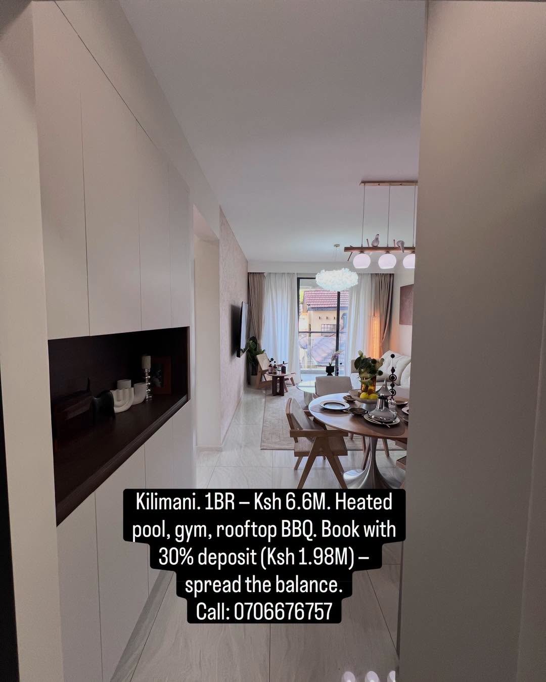 new modern 1,2 and 3 bedroom apartments for sale on riara road