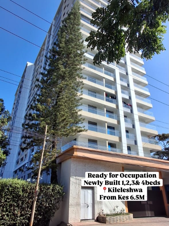 Newly built 1, 2, 3 (DSQ), and 4 (DSQ) bedroom apartment for sale in Kileleshwa