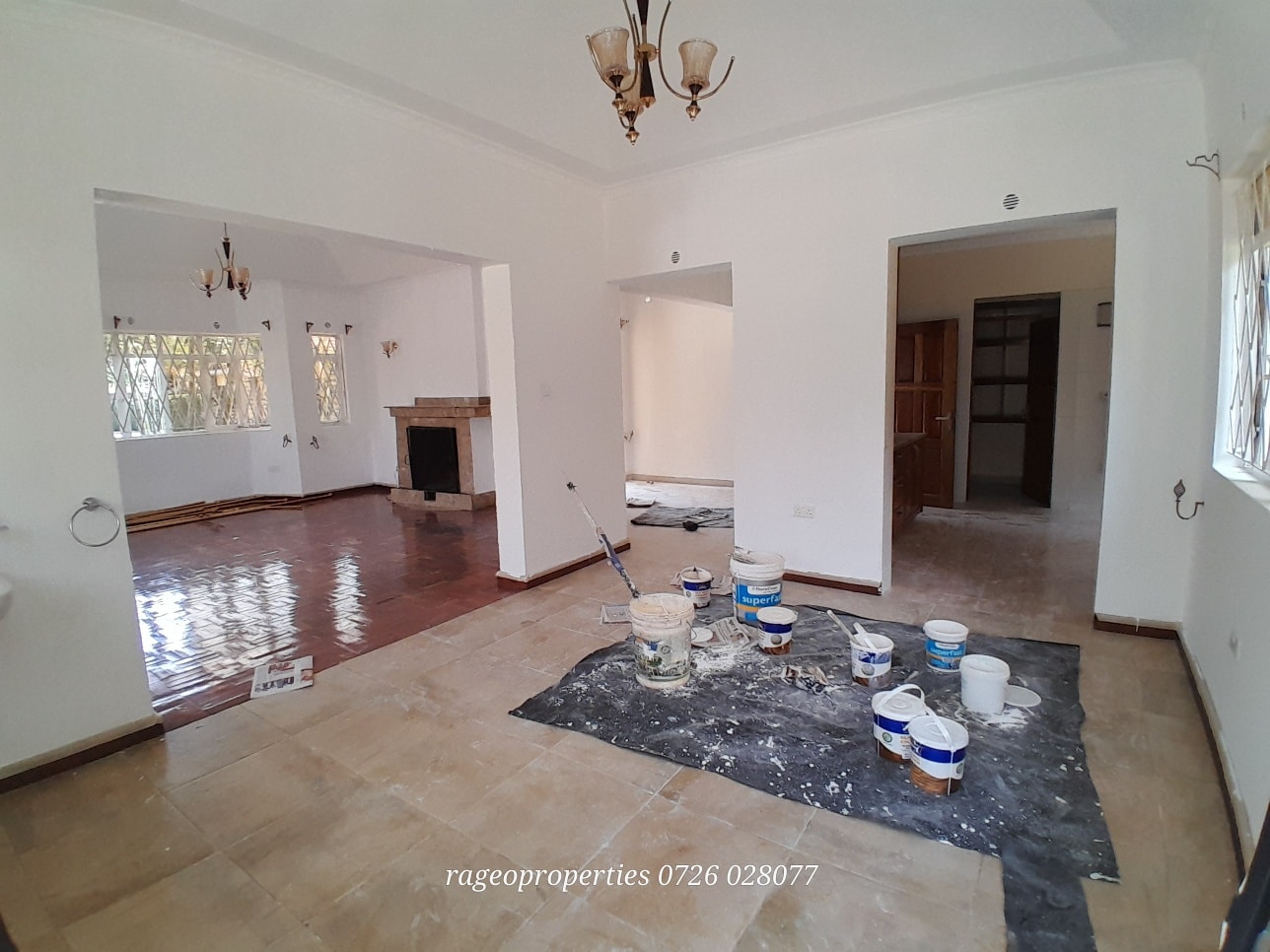 Newly renovated 3 bedroom bungalow with 2 guest wing for rent in Karen Image