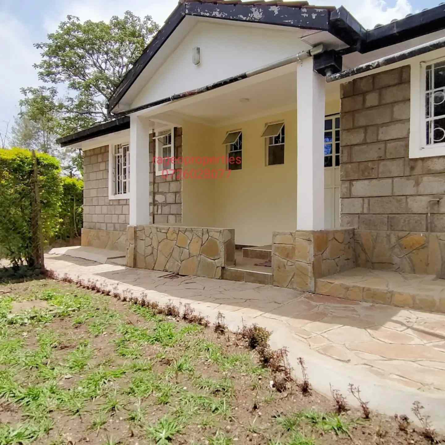 3 bedroom bungalow for rent in Karen