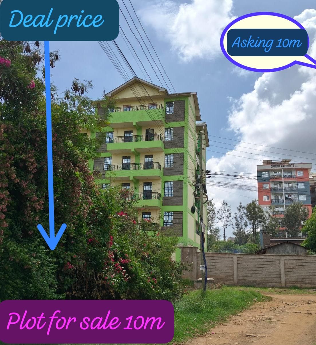 Plot 50*100 plot for  sale ruiru behind rainbow Hotel few Image