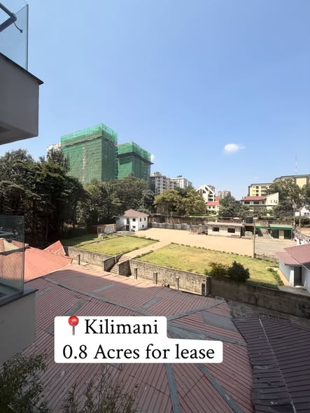Prime 0.8 acres for Commercial use for lease in kilimani near yaya center