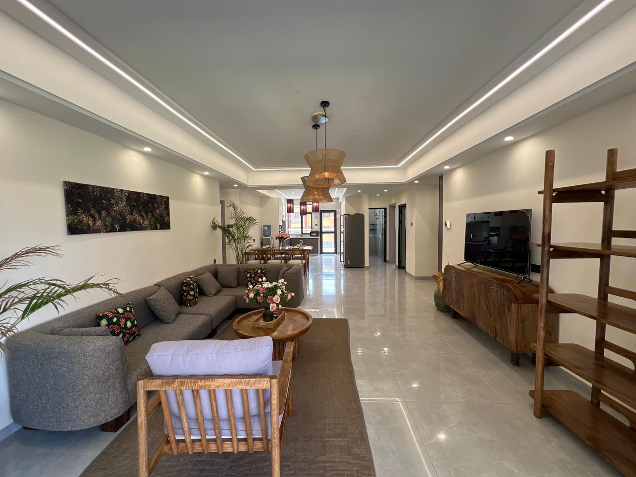 Ready for occupation 3 bedroom apartment 2 rooms ensuite for rent in Kilimani