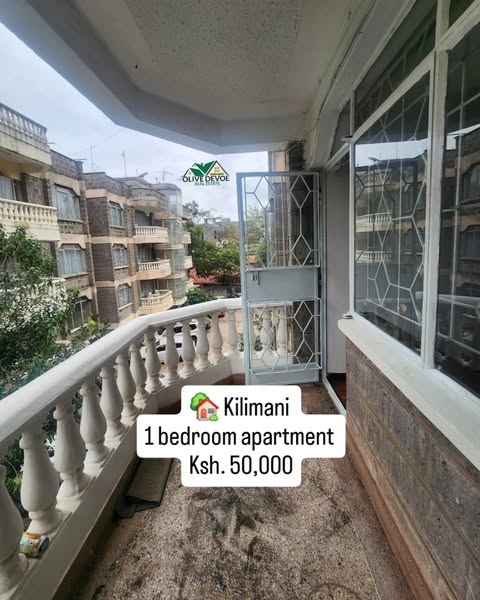 Spacious 1 bedroom apartment for rent in Kilimani