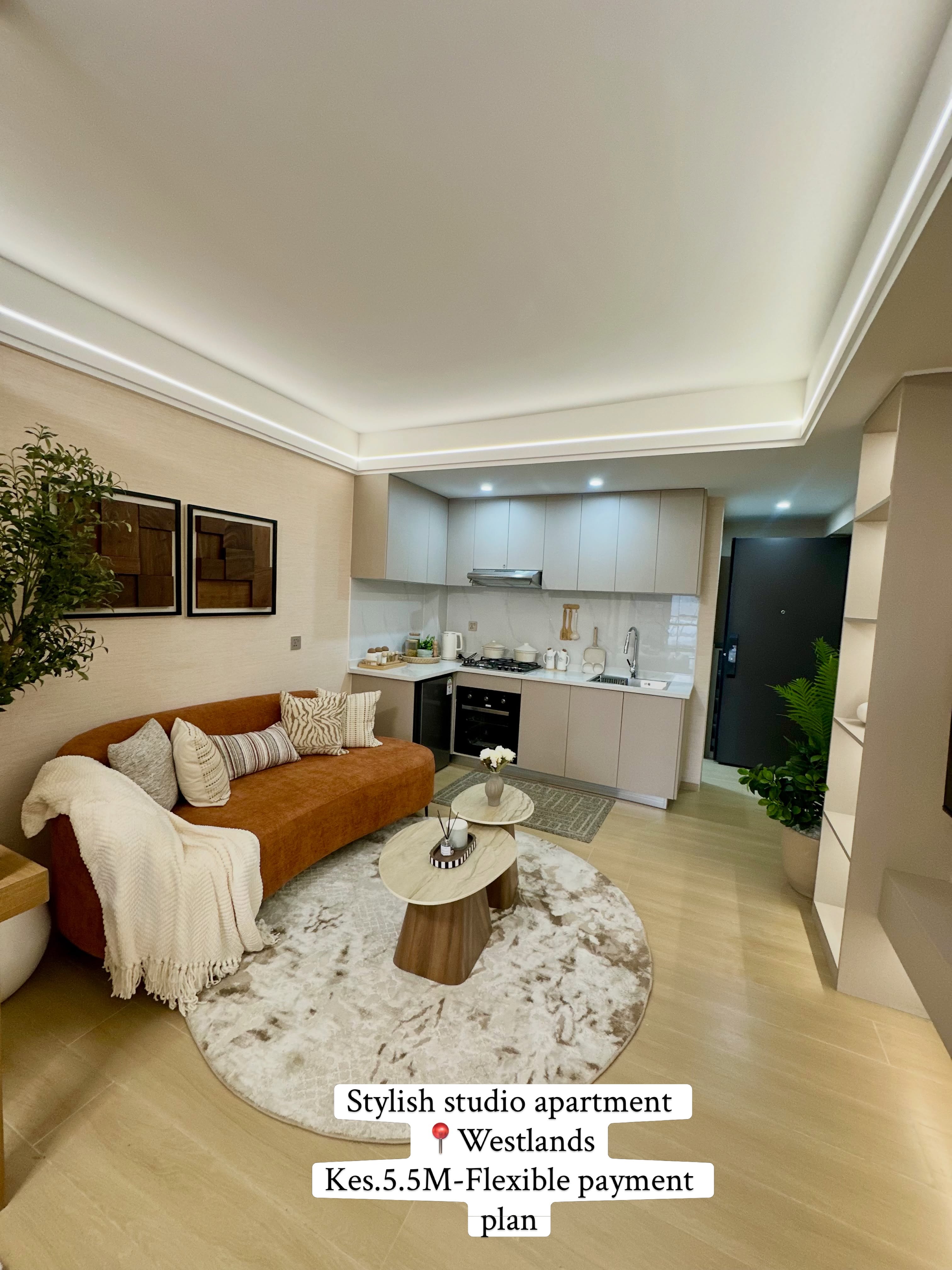 stylish studio apartment for sale in westlands
