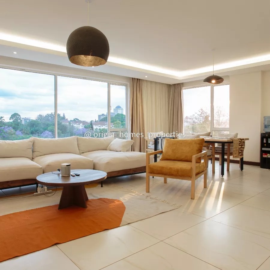 Tastefully 3 bedroom fully furnished apartment for rent in Westlands